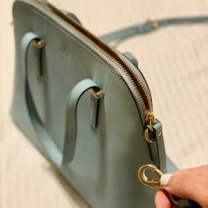 Kate spade blue hand bag with removable strap